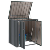 Garden Storage Box Black 101.5 x 82 x 100 cm Steel 42011280