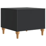 Coffee Table with Drawer Black 49 x 50 x 40 cm Engineered Wood 894276