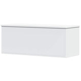 Storage Box White 90x35x35 cm Engineered Wood 840681