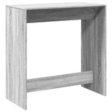 Bar Table Grey Sonoma 102x50x103.5 cm Engineered Wood 854432