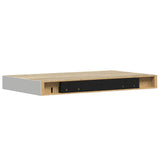 Floating Wall Shelves 4 pcs Oak and White 50x23.5x3.8 cm MDF 326575
