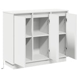 LED Sideboard White 90 x 32 x 75 cm Engineered Wood 869674