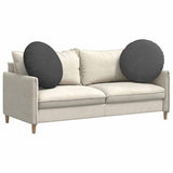 Seat Cushions 2 pcs Dark Grey 80 cm Corduroy Fabric 42014261