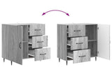 Sideboard Grey Sonoma 66 x 34.5 x 89.5 cm Engineered Wood 894861