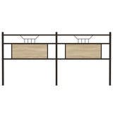 Replace Headboard Sonoma Oak 180 cm Engineered Wood and Steel 4106828