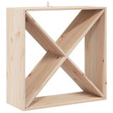 Wine Rack 4 pcs Natural 62 x 25 x 62 cm Solid Pine Wood 893316