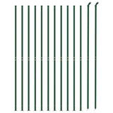 Chain Link Fence with Flange Green 1.4x25 m 153947