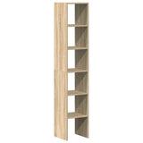 Bookcases 2 pcs Stackable Sonoma Oak 30x30x80 cm Engineered Wood 858808