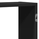 ZNTS Wall Shelf Black 159x18x65 cm Engineered Wood 853210