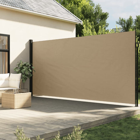 ZNTS Retractable Side Awning Beige 220x600 cm 4004570