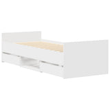 Bed Frame without Mattress White 100x200 cm 3203796