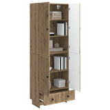 Cabinet Set 2 pcs Artisan Oak 66 x 34.5 x 95 cm Engineered Wood 3416357