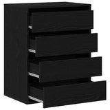 Drawer Cabinet Black 60 x 41 x 76 cm Engineered Wood 868922