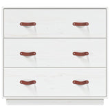 Sideboard White 80x40x75 cm Solid Wood Pine 820108