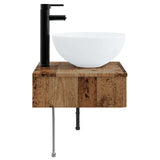 Wall-Mounted Wash Basin Old Wood 40 x 41 x 40.5 cm 890186