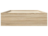 Bed Frame with Storage Sonoma Oak 80 x 200 cm Engineered Wood 3429518