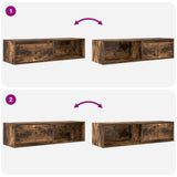 TV Cabinet Smoked Oak 100x31x25.5 cm Engineered Wood 861480