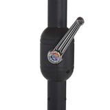 Garden Parasol with Aluminium Pole 460x270 cm Anthracite 44869