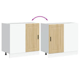 Kitchen Base Cabinet Porto Sonoma Oak Engineered Wood 854301
