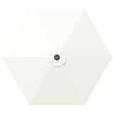 Garden Parasol with LED Lights and Base 270 x 270 cm Polyester 42036258