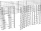 Free Range Animal Enclosure 24-Panel 54x100 cm Galvanised Iron 3321349