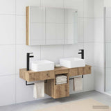 Bathroom Cabinet Set 4 pcs Artisan Oak Engineered Wood 3406310