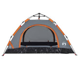 Camping Tent 2-Person Grey and Orange Quick Release 4004163