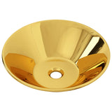 Wash Basin 42x14 cm Ceramic Gold 143494