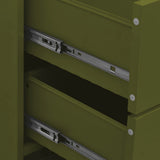 Chest of Drawers Olive Green 80x35x101.5 cm Steel 336198