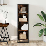 Book Cabinet Smoked Oak 40x35x139 cm Engineered Wood 849126