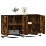 Sideboard Smoked Oak 134x35x76 cm Engineered Wood 3300817
