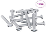 Screw 1800 pcs Silver M6 x 50 mm Steel 864411