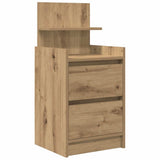 Bedside Cabinets with 2 Drawers 2 pcs Artisan Oak 38x34x80 cm 861372