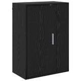 TV Cabinet Set Wall-mounted 4 pcs Black Oak Engineered wood 3397897
