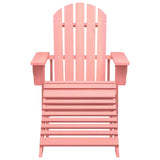 Garden Chair Pink Solid fir wood Standard Detachable 315867