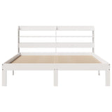 Bed Frame with Headboard without Mattress White 120x200 cm 3306787