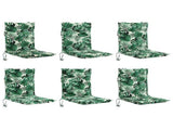 6-Piece High Back Chair Cushions GEMERT 6 pcs 100% Polyester 946512