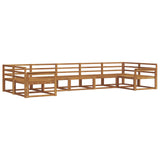 Outdoor Sofa Set 7 pcs Natural Solid Acacia Wood 3368092