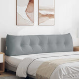 Back Pillow Light Grey 180 x 24 x 50 cm Fabric 42014557