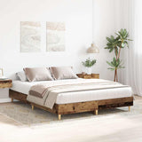 Bed Frame No Mattress Old Wood 140x200 cm Engineered Wood 3328724