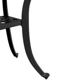 Garden Table Black 53x53x53 cm Cast Aluminium 4002820