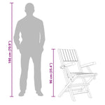 Folding Garden Chairs 6 pcs 55x61x90 cm Solid Wood Teak 3155062