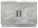 Bathroom Sink Cabinet HOORN Concrete Grey 59.5 x 31.5x 56 cm 897228