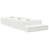 Storage Bed Frame White 236.5 x 90 x 31.5 cm Engineered wood 3335605