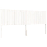 Bed Frame without Mattress White 200x200 cm Solid Wood 3194787
