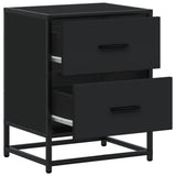 Bedside Cabinets 2 pcs Black 40x31x50 cm Engineered Wood 848675