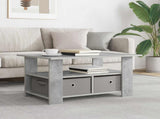 Coffee Table Concrete Grey 77 x 55 x 42 cm Engineered Wood 8000415