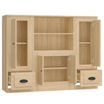 Highboards 3 pcs Sonoma Oak Engineered Wood 3185314