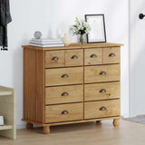 Chest of Drawer ASKIM Brown 91 x 40 x 79 cm Solid Pine wood 4105421
