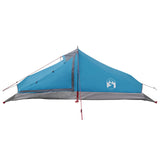 Backpacking Tent Blue 2-Person 185T Polyester with PU Coating 42018575